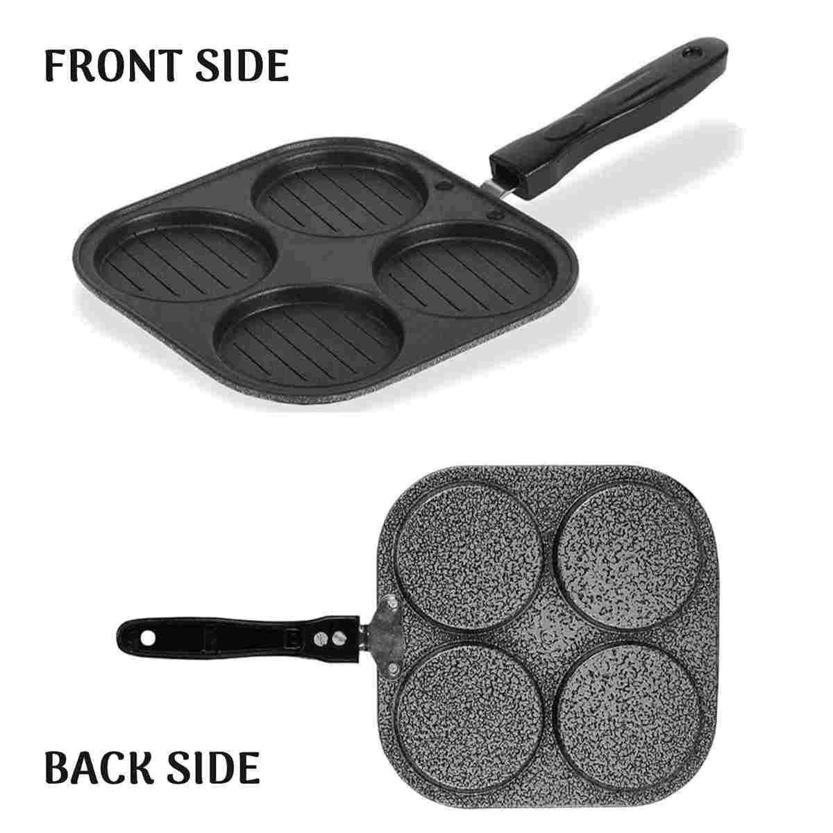 4-Hole Non-Stick Breakfast Frying Pan – Cook More in One Go!