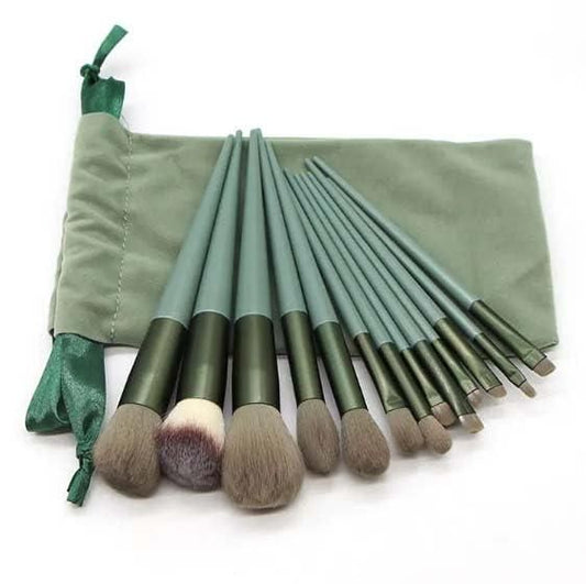 13 Pcs Professional Makeup Brush Set with Pouch – Blend Like a Pro!